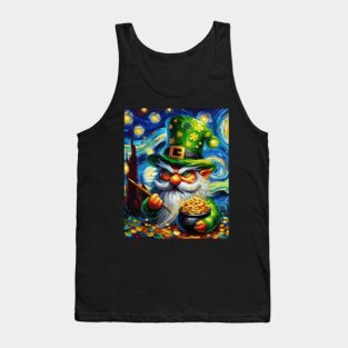 Gnome coin at Starry Night Tank Top